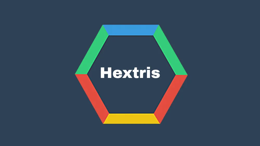 Hextris puzzle game with colorful hexagon blocks inspired by Tetris. | Pokoo Games