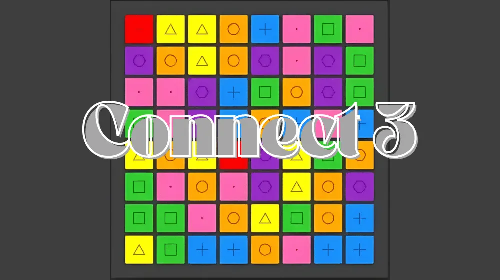 Match-3 game featuring vibrant shapes and strategic moves | Pokoo Games